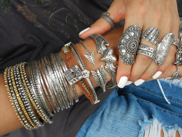 Modern Crochet Chunky Ring - HappyGoLicky Jewelry