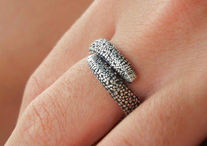 Starfish Adjustable Sterling Silver Ring - HappyGoLicky Jewelry