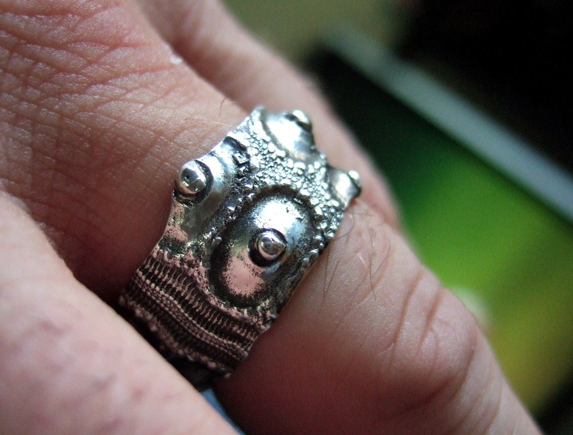 Sea Urchin Nautical Ring - HappyGoLicky Jewelry