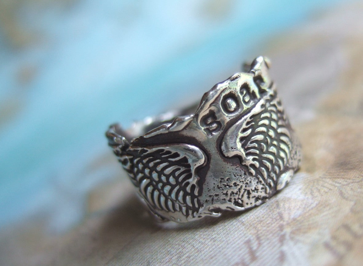 Soar Sterling Silver Ring - HappyGoLicky Jewelry