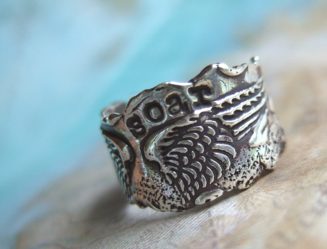 Soar Sterling Silver Ring - HappyGoLicky Jewelry