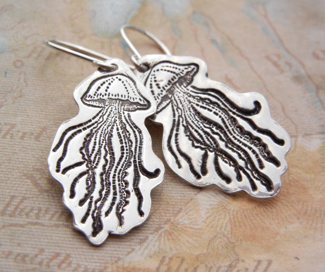 Jellyfish Earrings - HappyGoLicky Jewelry