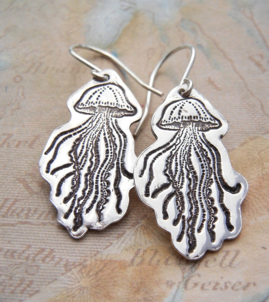 Jellyfish Earrings - HappyGoLicky Jewelry