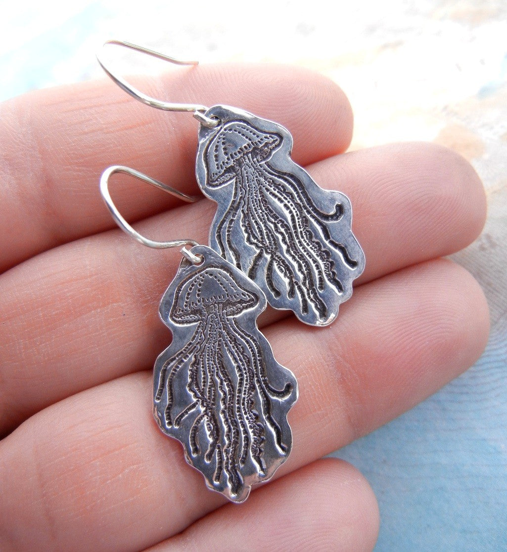 Jellyfish Earrings - HappyGoLicky Jewelry