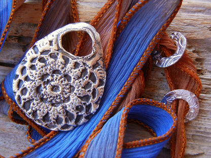 Boho Silk Wrap Bracelet - HappyGoLicky Jewelry