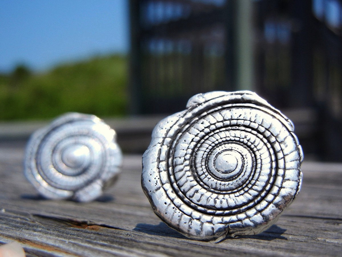 Nautical Spiral Shell Ring - HappyGoLicky Jewelry