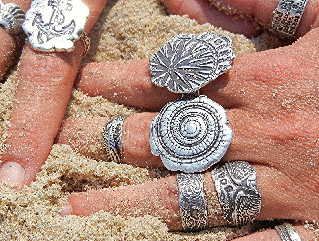 Nautical Spiral Shell Ring - HappyGoLicky Jewelry