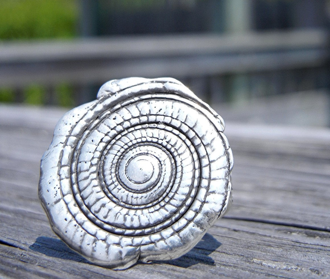 Nautical Spiral Shell Ring - HappyGoLicky Jewelry