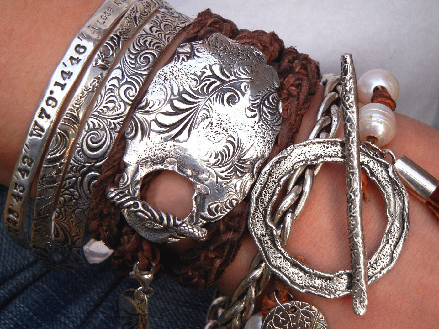 Split Tail Swallow Bird Leather Wrap Bracelet