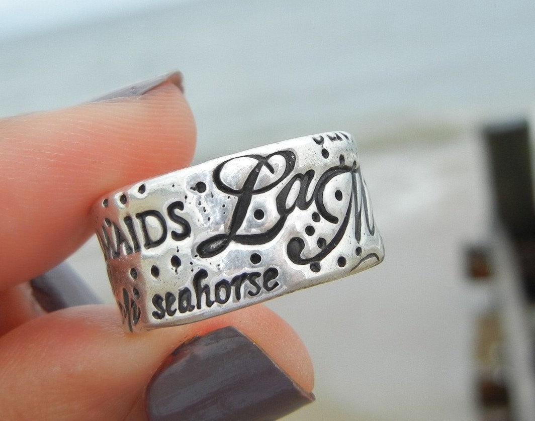 Mermaid Handmade Ring - HappyGoLicky Jewelry