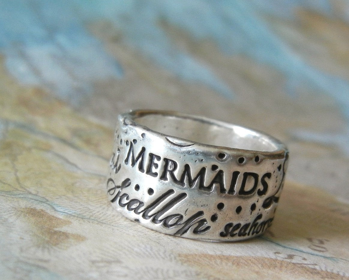 Mermaid Handmade Ring - HappyGoLicky Jewelry