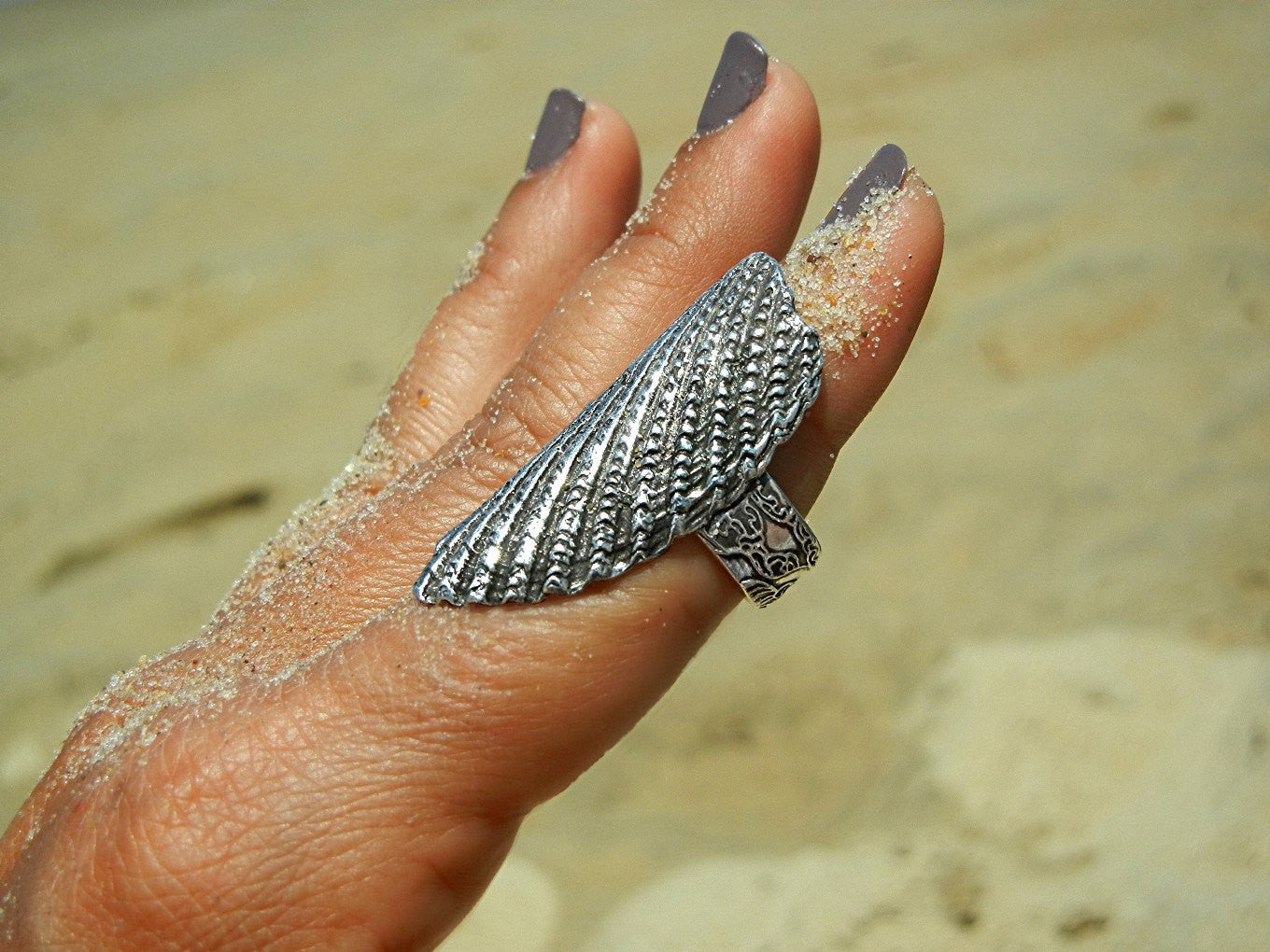 Broken Seashell Ring - HappyGoLicky Jewelry