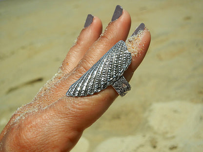 Broken Seashell Ring - HappyGoLicky Jewelry