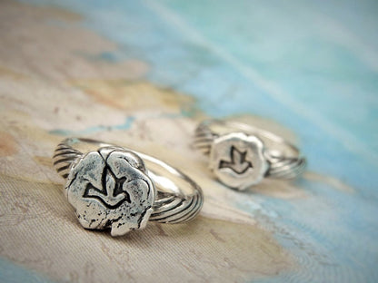 Tiny Dove Ring - HappyGoLicky Jewelry
