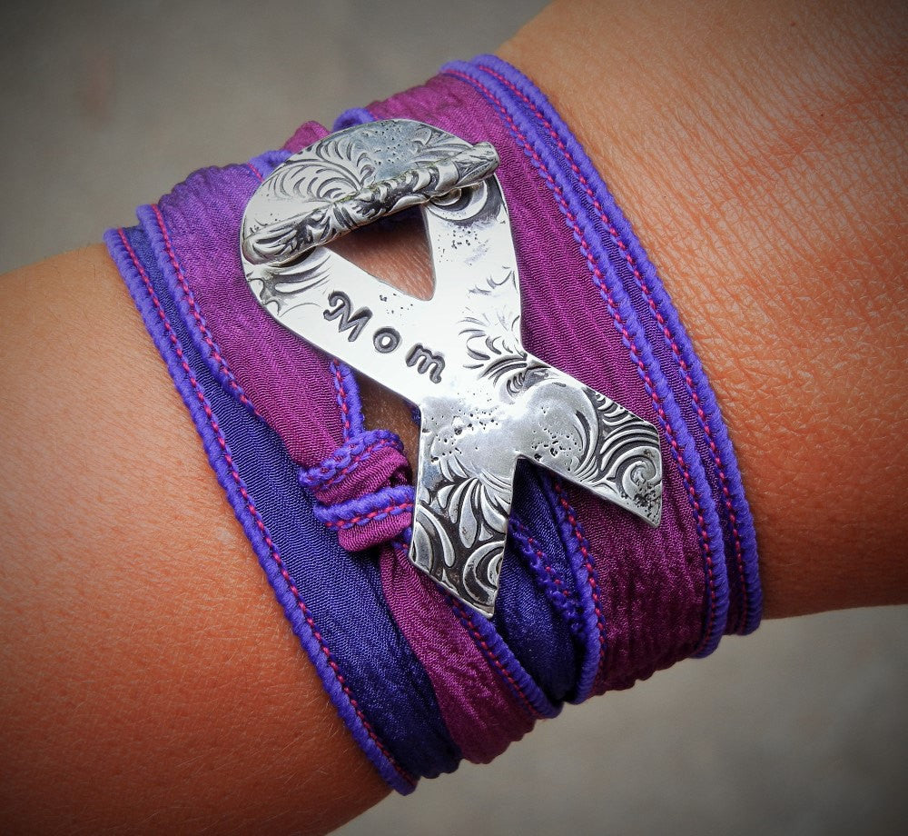 Cancer Awareness Wrap Bracelet - HappyGoLicky Jewelry