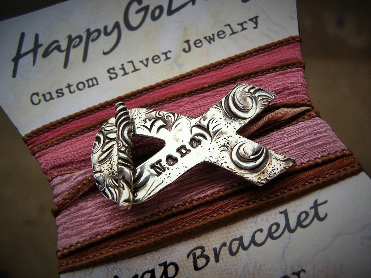 Cancer Awareness Wrap Bracelet - HappyGoLicky Jewelry