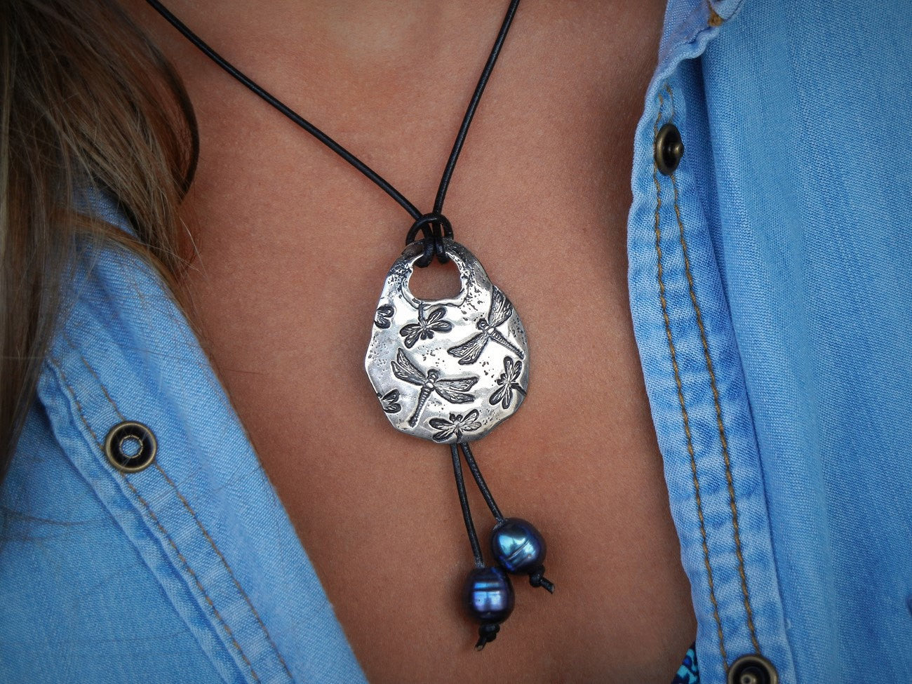 Dragonfly Necklace - HappyGoLicky Jewelry