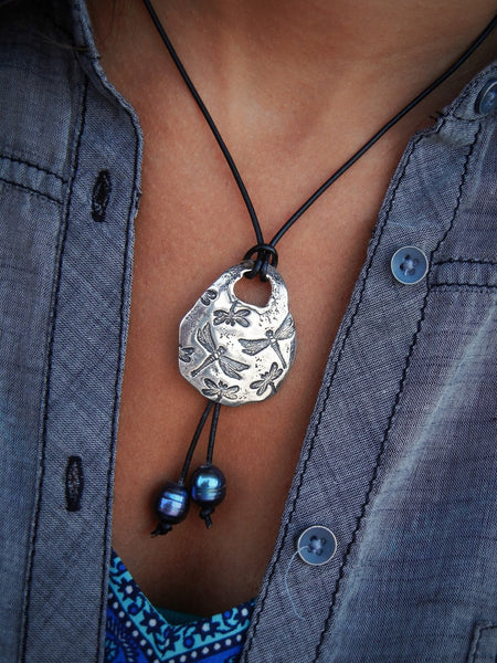 Dragonfly Necklace - HappyGoLicky Jewelry
