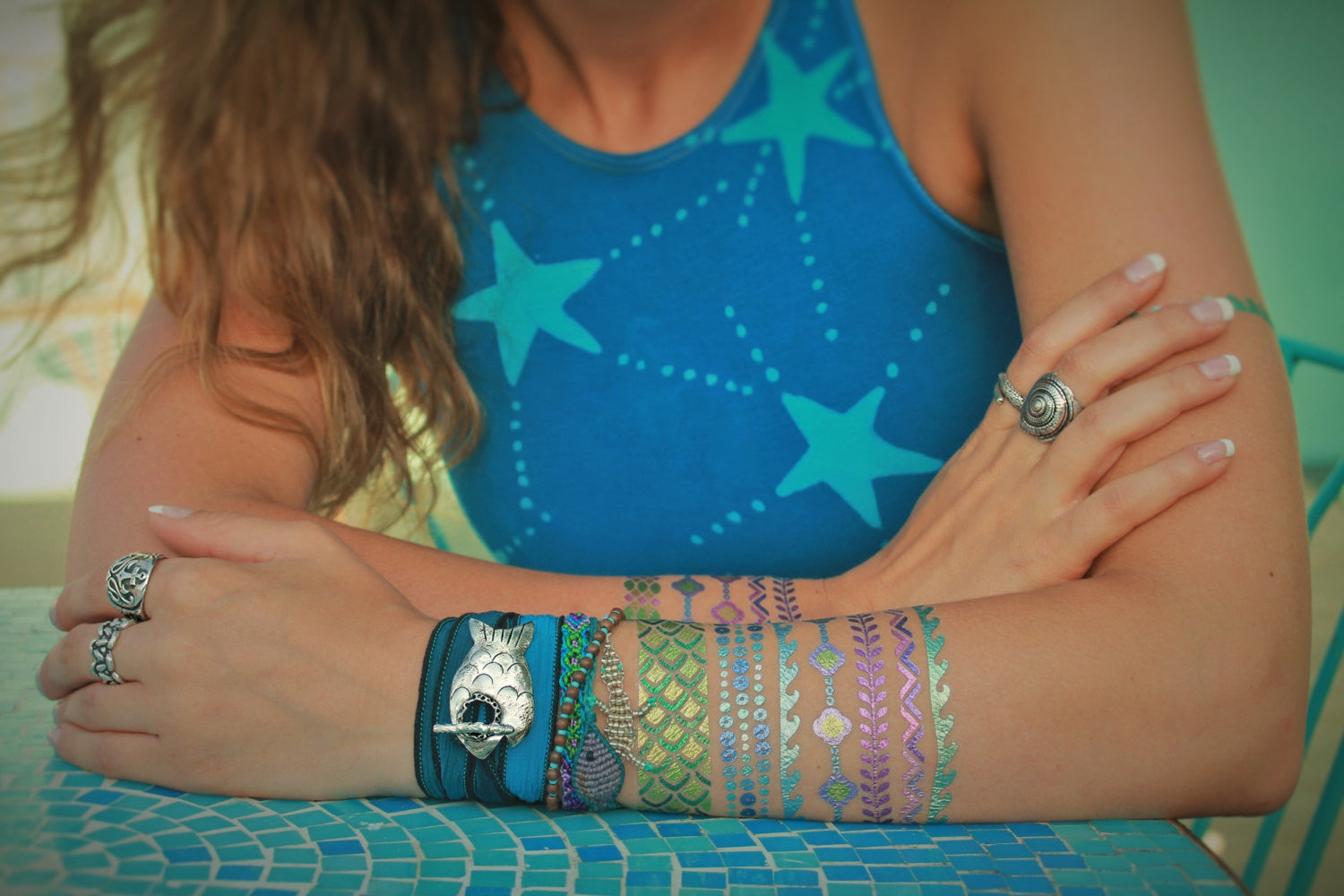 Fish Boho Wrap Design Bracelet - HappyGoLicky Jewelry