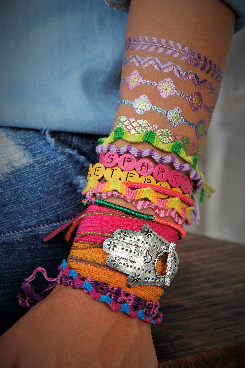 Hamsa Hand Wrap Bracelet - HappyGoLicky Jewelry