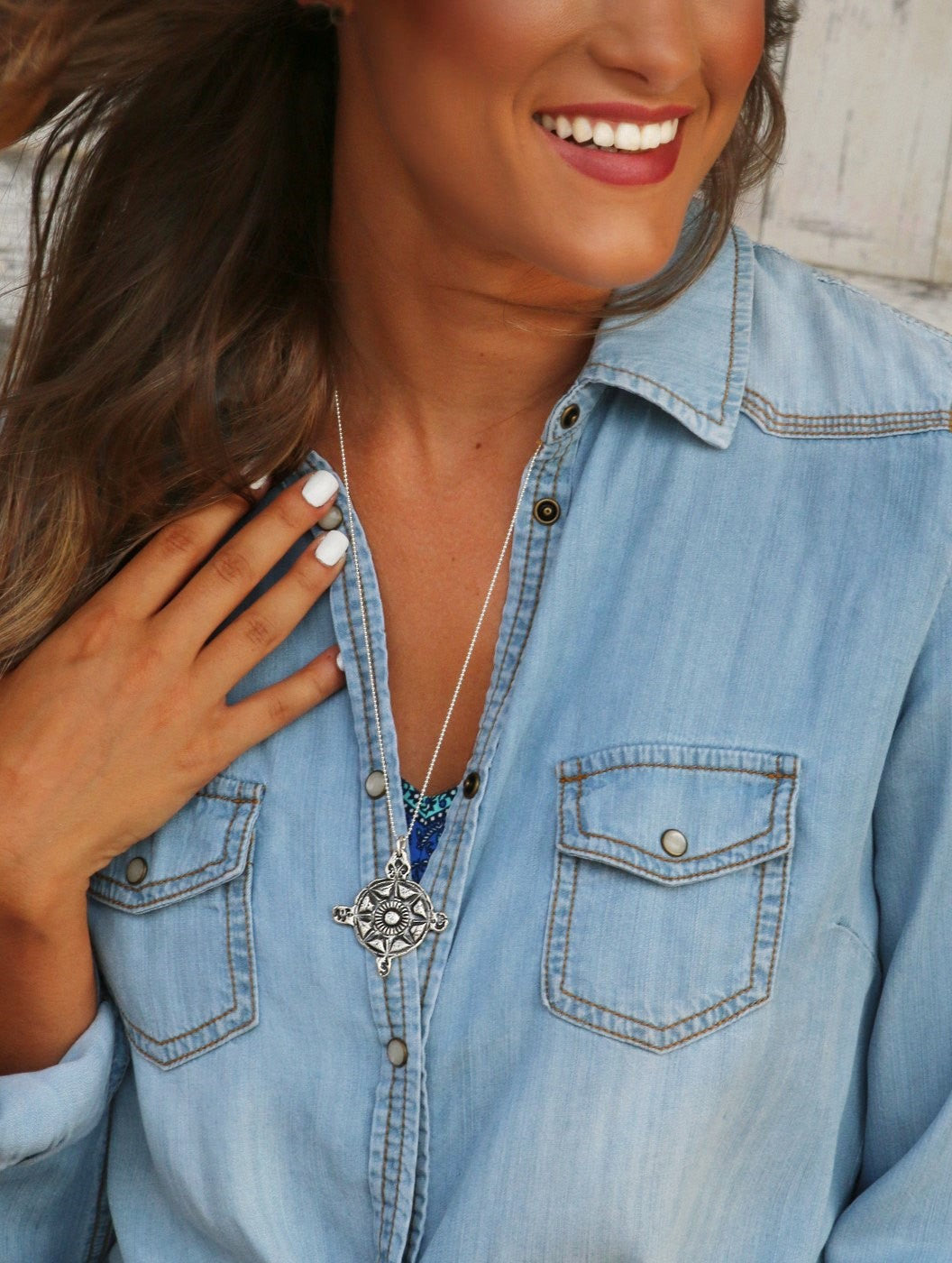 You Are My True North Compass Necklace - HappyGoLicky Jewelry