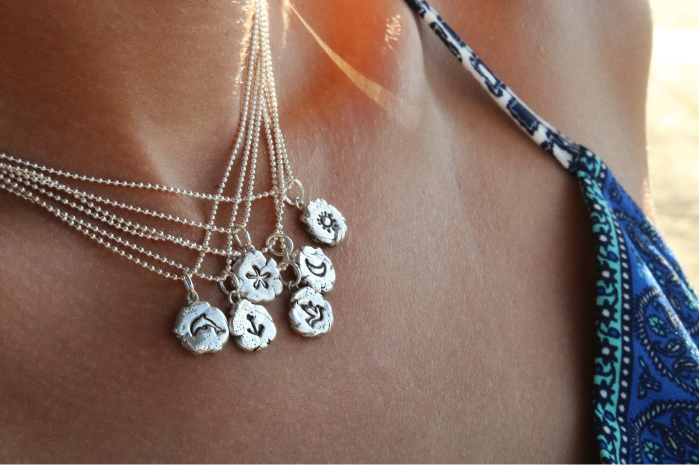 Tiny Silver Symbolic Necklace - HappyGoLicky Jewelry