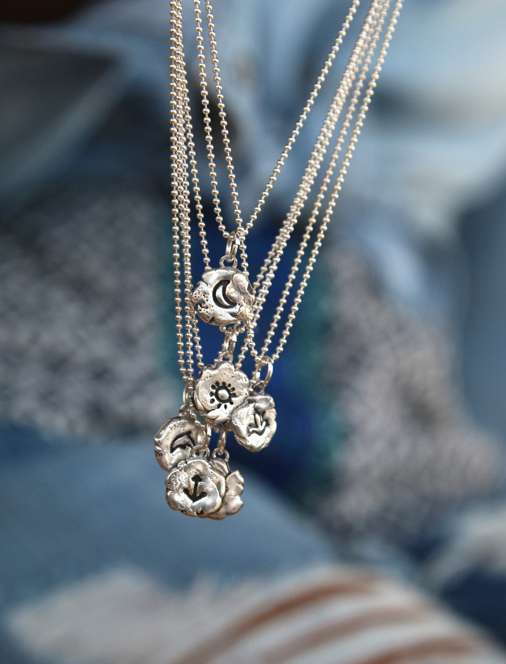 Dainty Tiny Silver Necklace - HappyGoLicky Jewelry