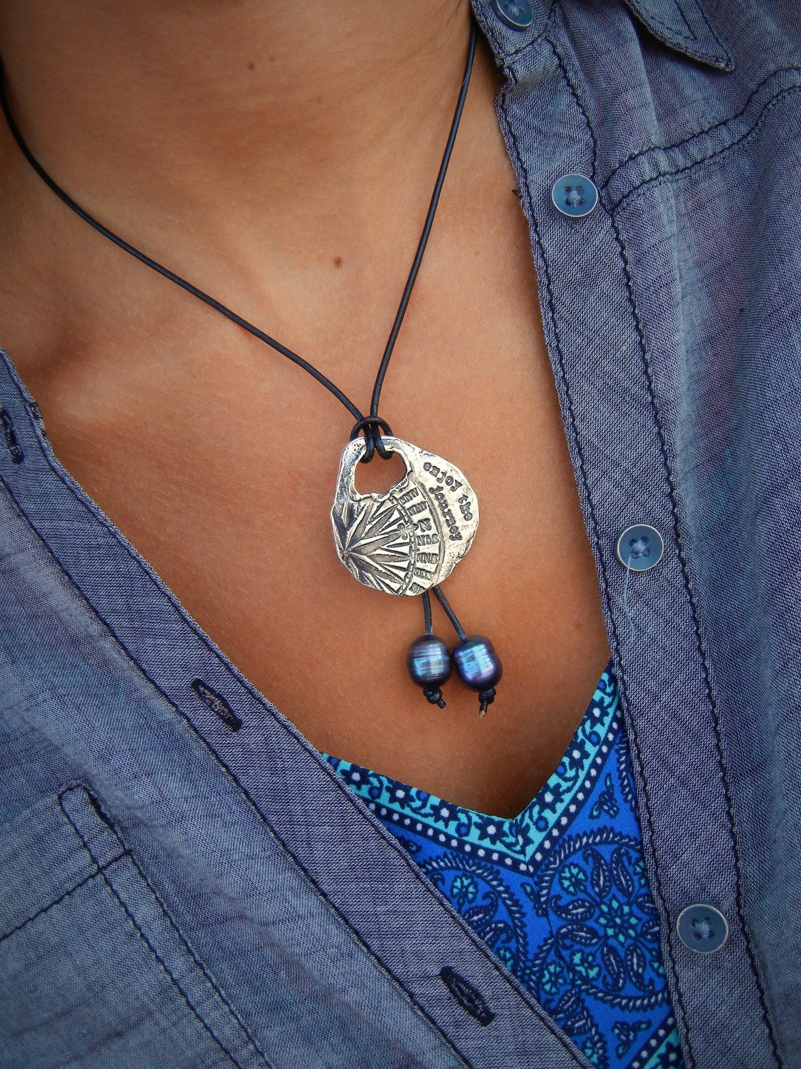 Enjoy the Journey Inspirational Necklace - HappyGoLicky Jewelry