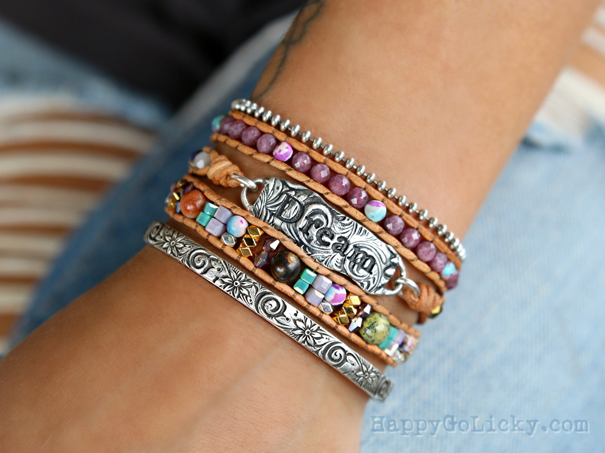 Boho Wrap Bracelet by HappyGoLicky Inspirational  Jewelry