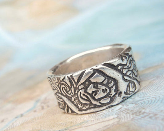 Mermaid Silver Ring - HappyGoLicky Jewelry