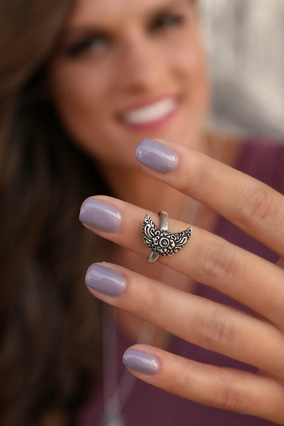 Moon Boho Ring - HappyGoLicky Jewelry