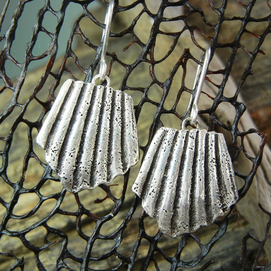 Seashell Earrings Nautical Jewelry by HappyGoLicky