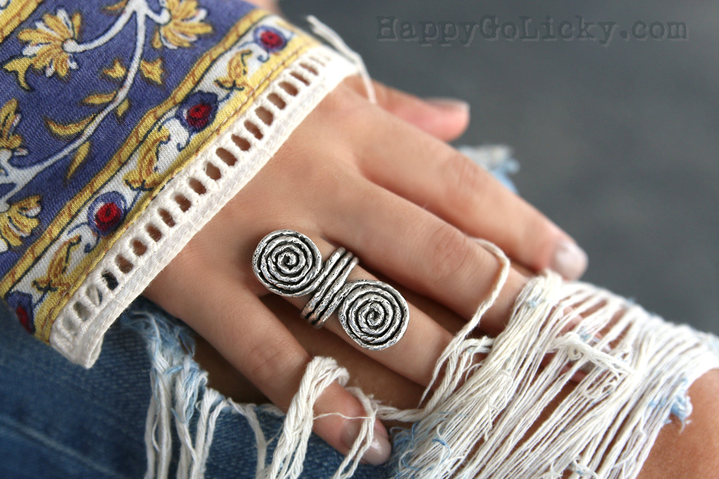Best Boho Jewelry Brands HappyGoLicky Jewelry Sterling Silver Ring