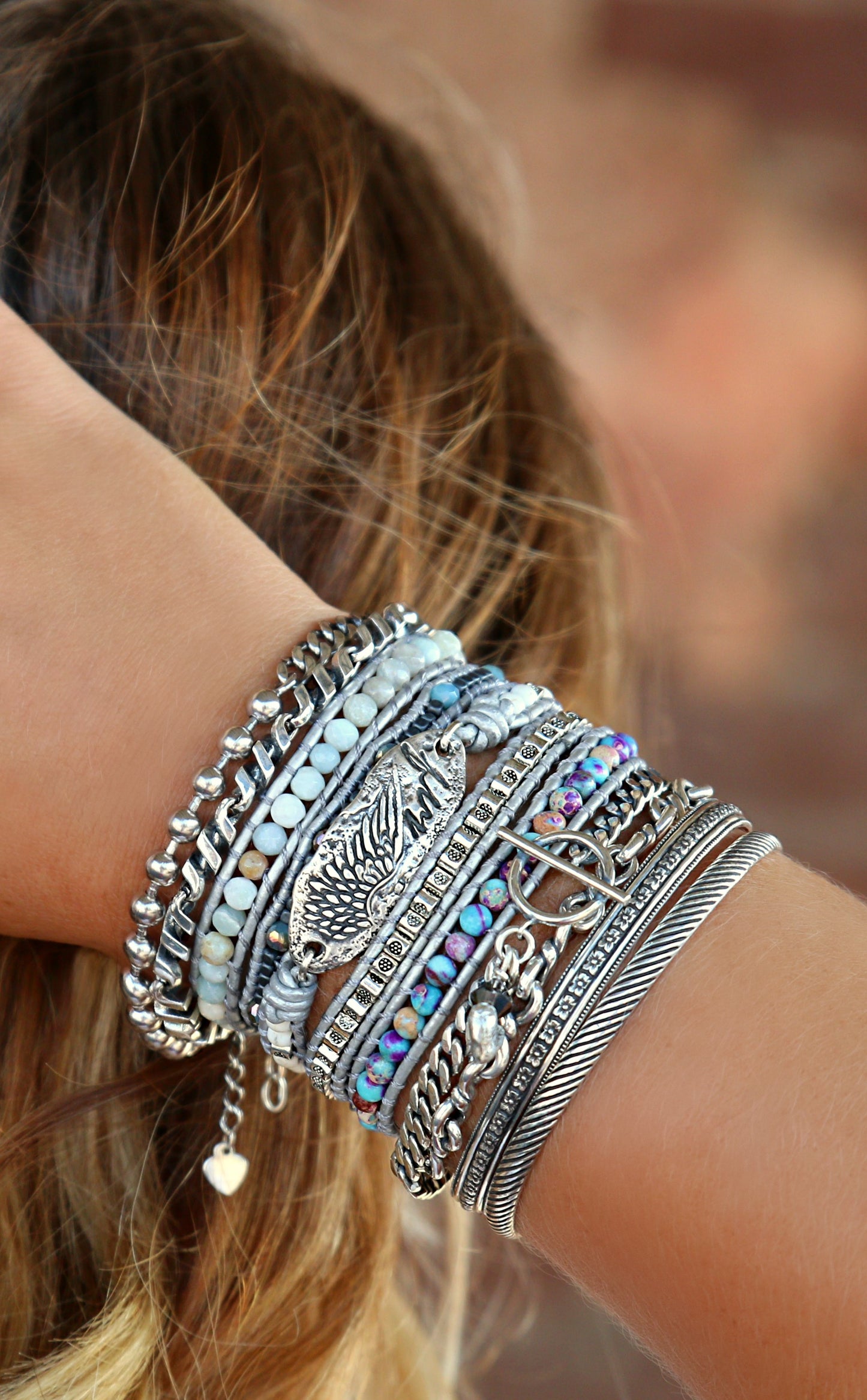 Boho Jewelry Stacking Bracelets by HappyGoLicky