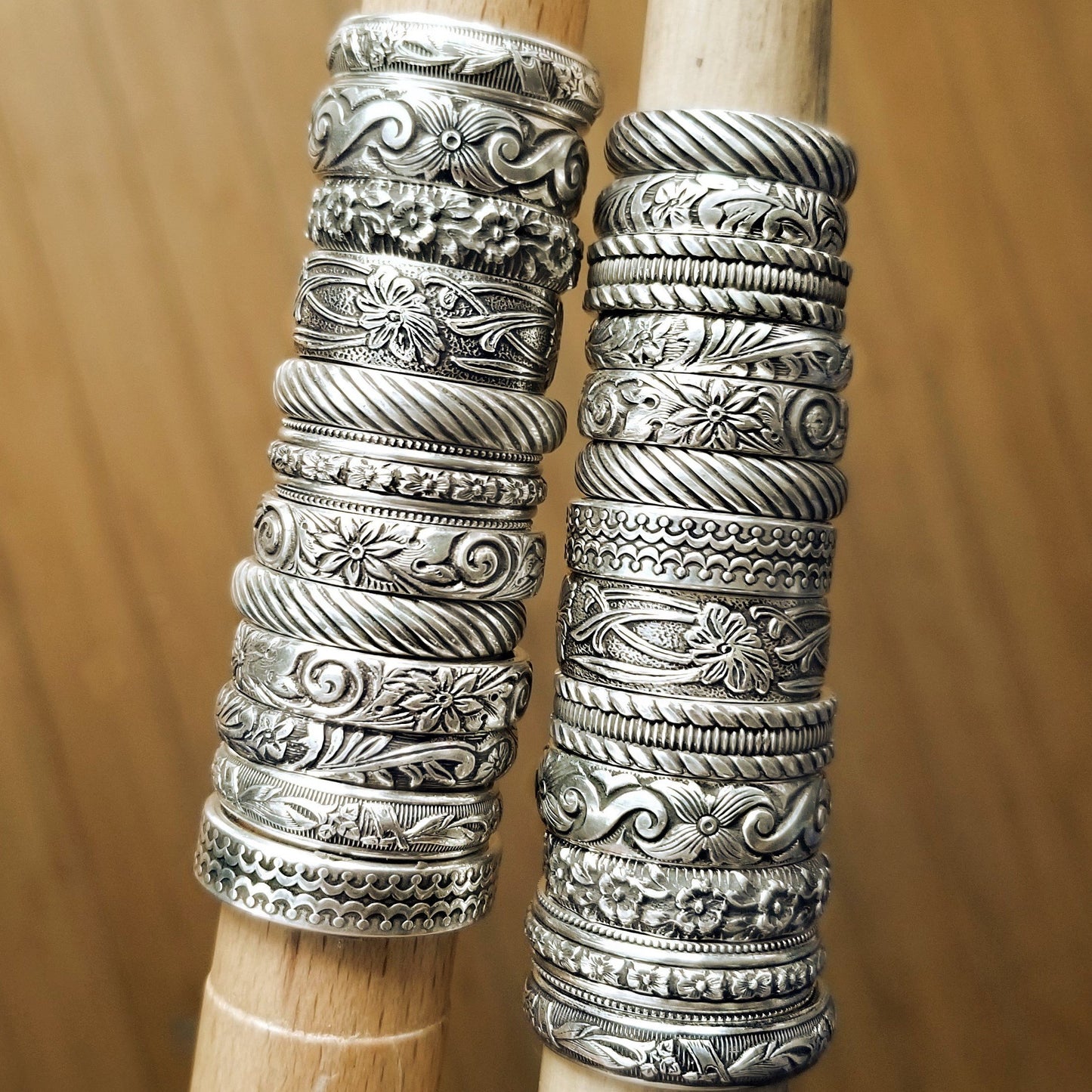 Sterling Silver Stacking Rings by HappyGoLicky Jewelry