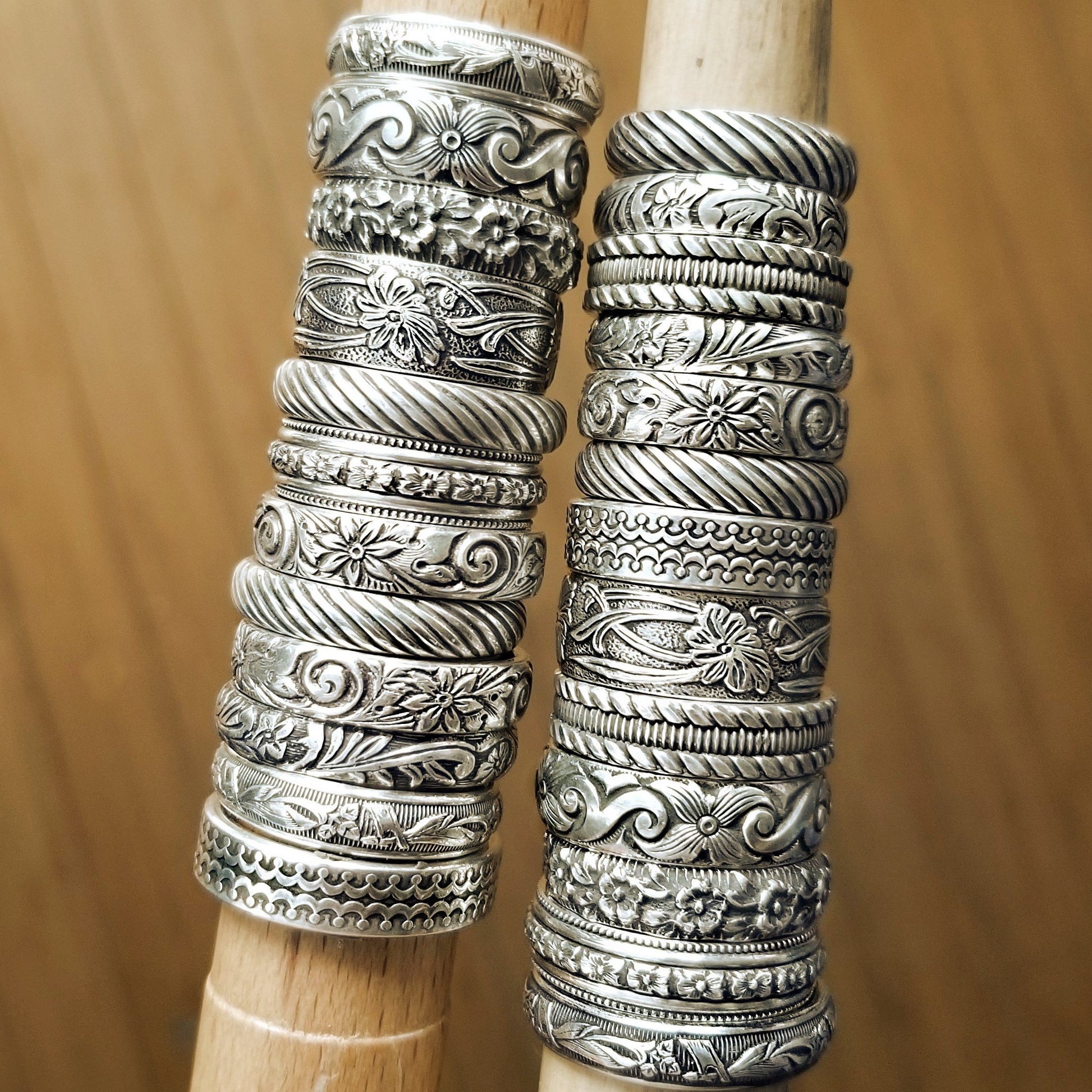 Sterling Silver Stacking Rings by HappyGoLicky Jewelry