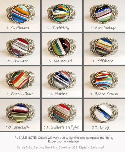 Surfite Jewelry Surfite Ring Options by HappyGoLicky Recycled Jewelry