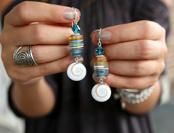 Surfite Jewelry Surfboard Resin Earrings by HappyGoLicky