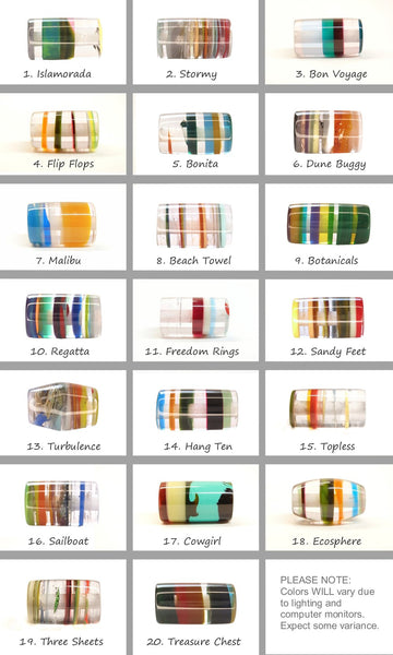Nautical Jewelry Recycled Surfboard Resin Bracelet