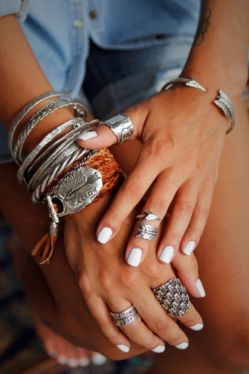 Chunky Knit Boho Ring - HappyGoLicky Jewelry