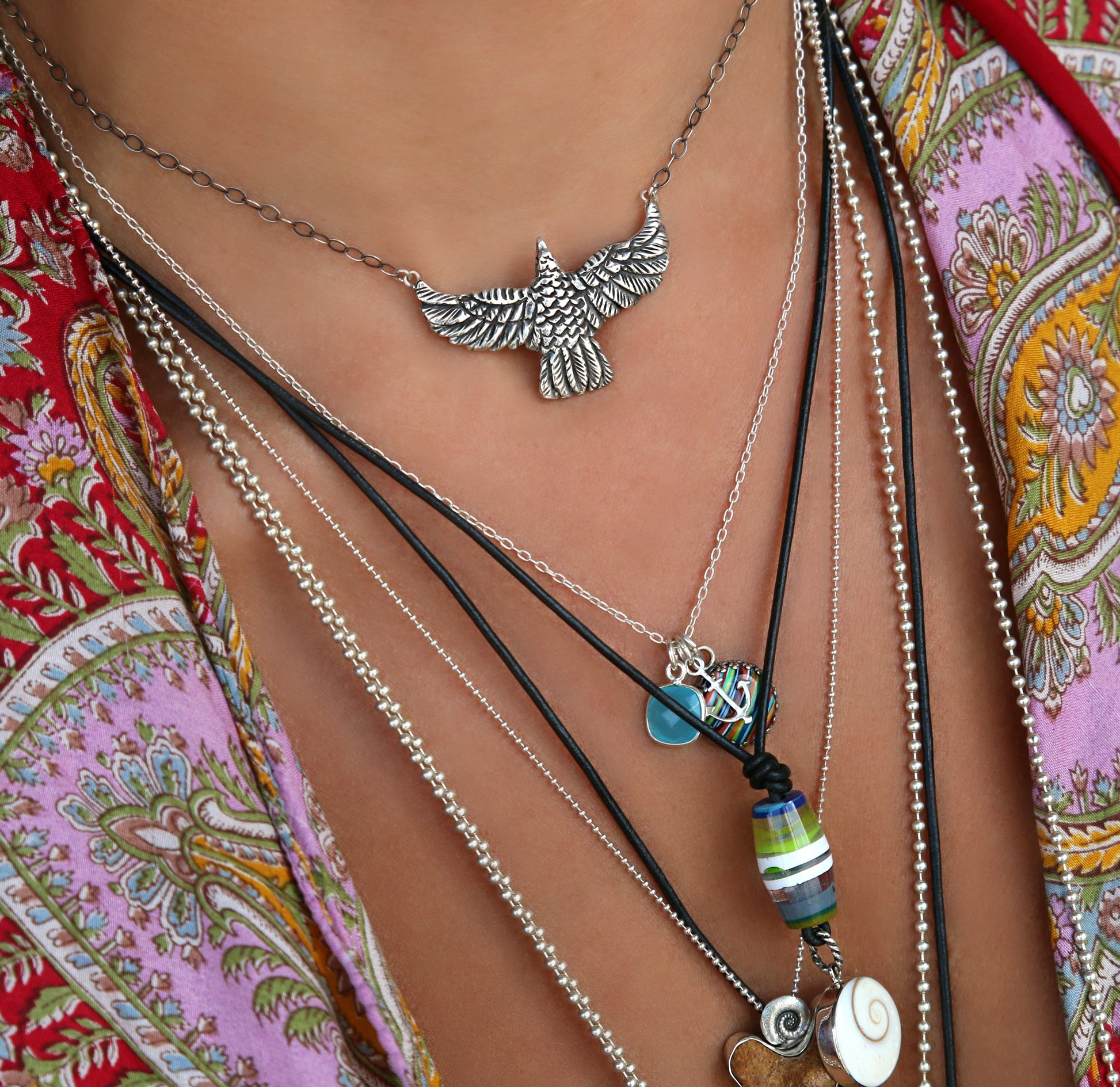 Thunderbird Necklace Spirit Animal Totem Jewelry by HappyGoLicky