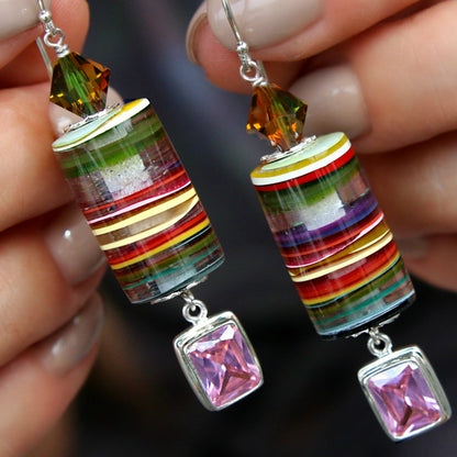 What is Surfite Recycled Surfboard Resin Earrings HappyGoLicky